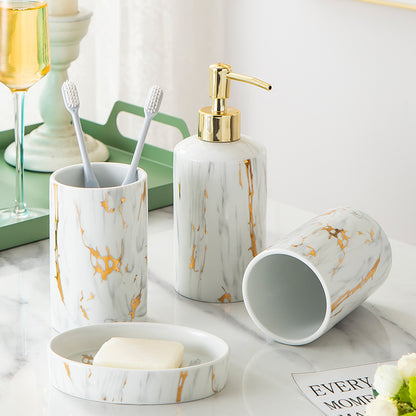 Set Bagno Royal Marble in Ceramica e Marmo
