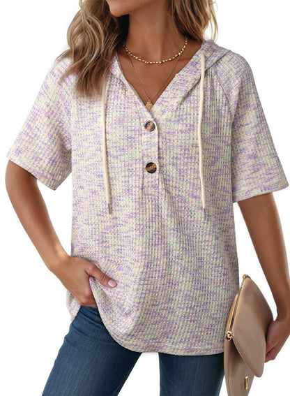 Hoodie Honeycomb V-Neck (S-2XL)