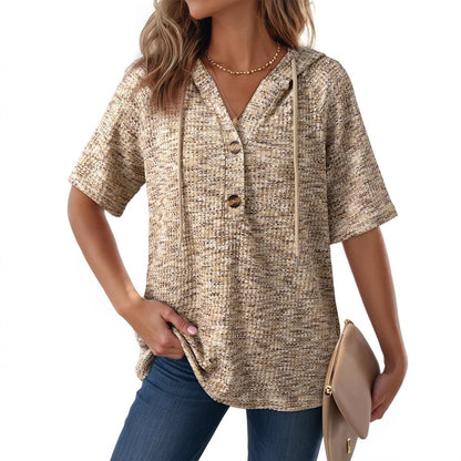 Hoodie Honeycomb V-Neck (S-2XL)