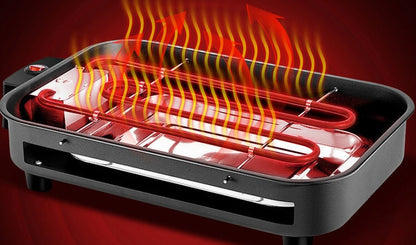 Korean BBQ Master – Forno Elettrico Quadrato senza Fumo con Controllo della Temperatura