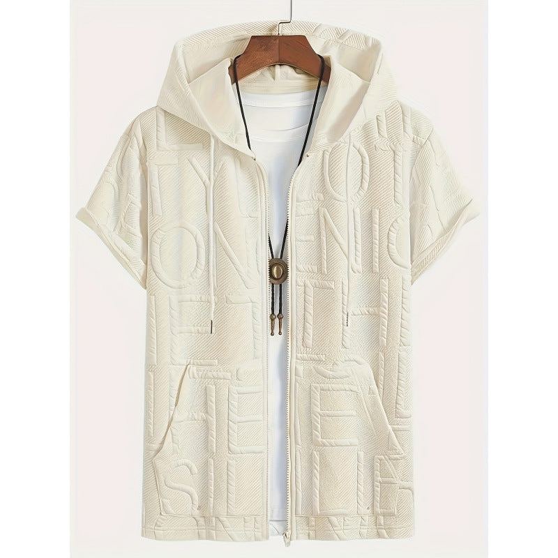 Jacquard Hoodie Tee (2XL-6XL)