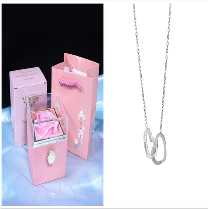Gift Box with Jewel embellished with an eternal rose