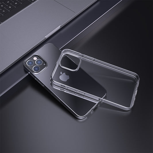 Pure-Crystal TPU: Cover Ultra-Trasparente (Iphone 13 / 14 / 15 / 13 Mini / 13-14-15 Pro /13-14-15 Pro Max / 14-15 Plus)