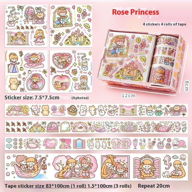 Gift-Sticker Set Kawaii Cartoon
