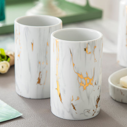 Set Bagno Royal Marble in Ceramica e Marmo
