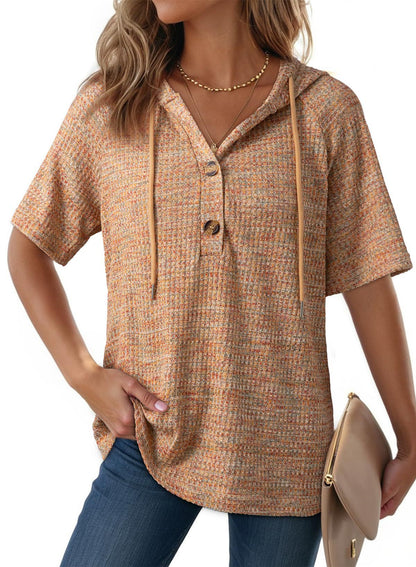 Hoodie Honeycomb V-Neck (S-2XL)