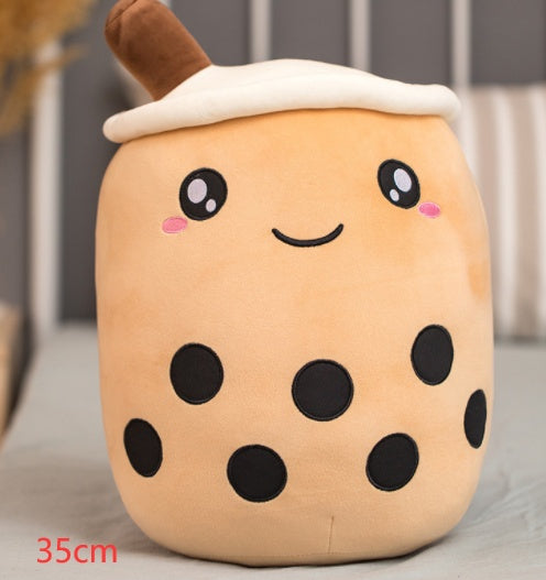 Boba Tea Plush – Cuscino Peluche a forma di Tazza Bubble Tea