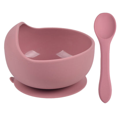 Soft Silicone Baby Set – Piatto e Cucchiaio Coordinati in Silicone