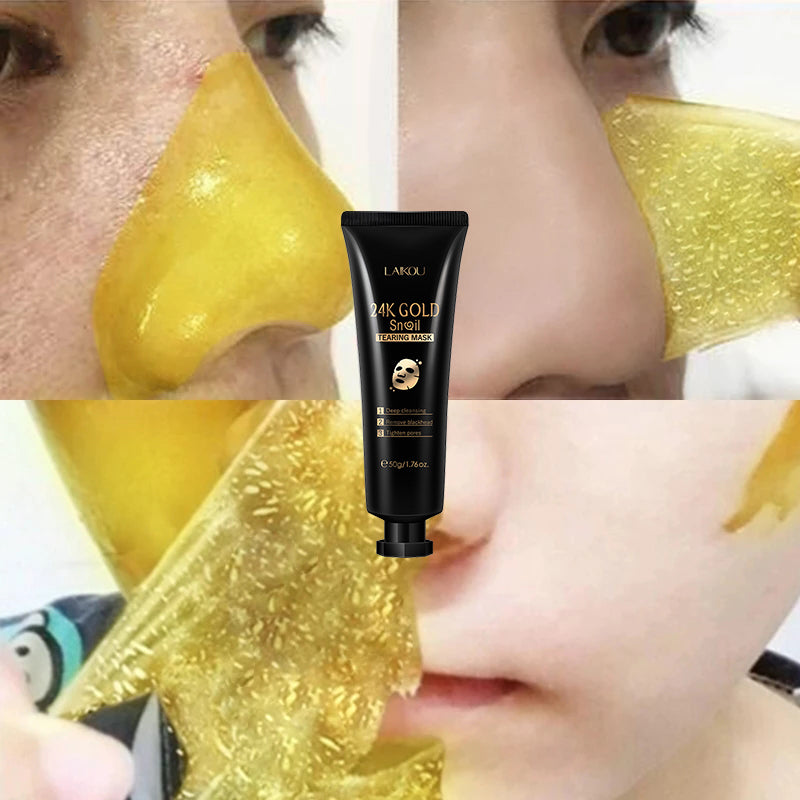 Maschera Oro e con Bava di Lumaca