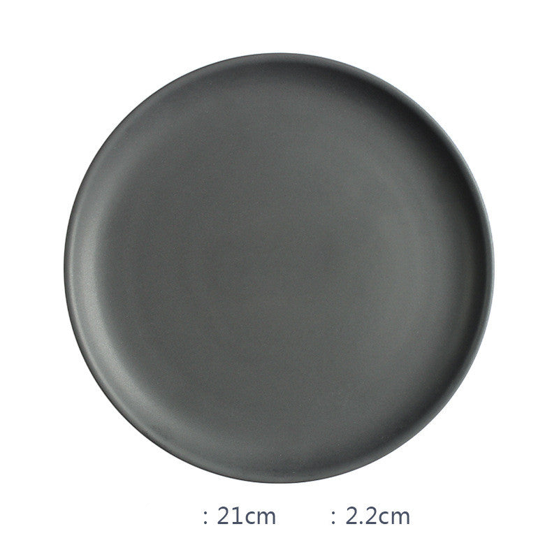 Set Ceramica Nordica: Piatti Bistecca e Ciotole Riso