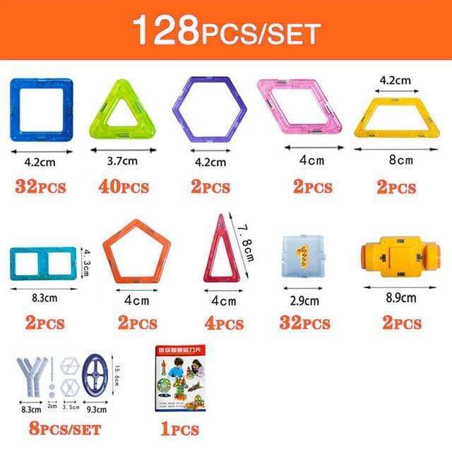 Magnetix DIY Set – Set Costruzioni con Blocchi Magnetici Creativi