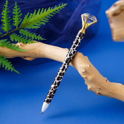 Penna Leopard-Diamond in Metallo
