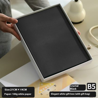 Notebook in Pelle Morbida Motivo Litchi