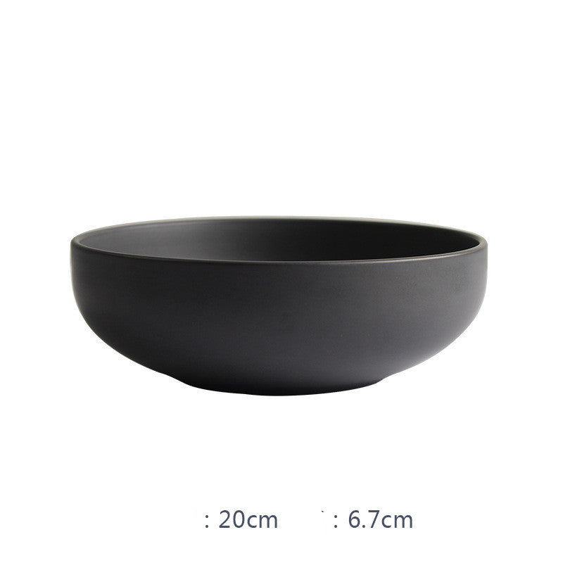 Set Ceramica Nordica: Piatti Bistecca e Ciotole Riso