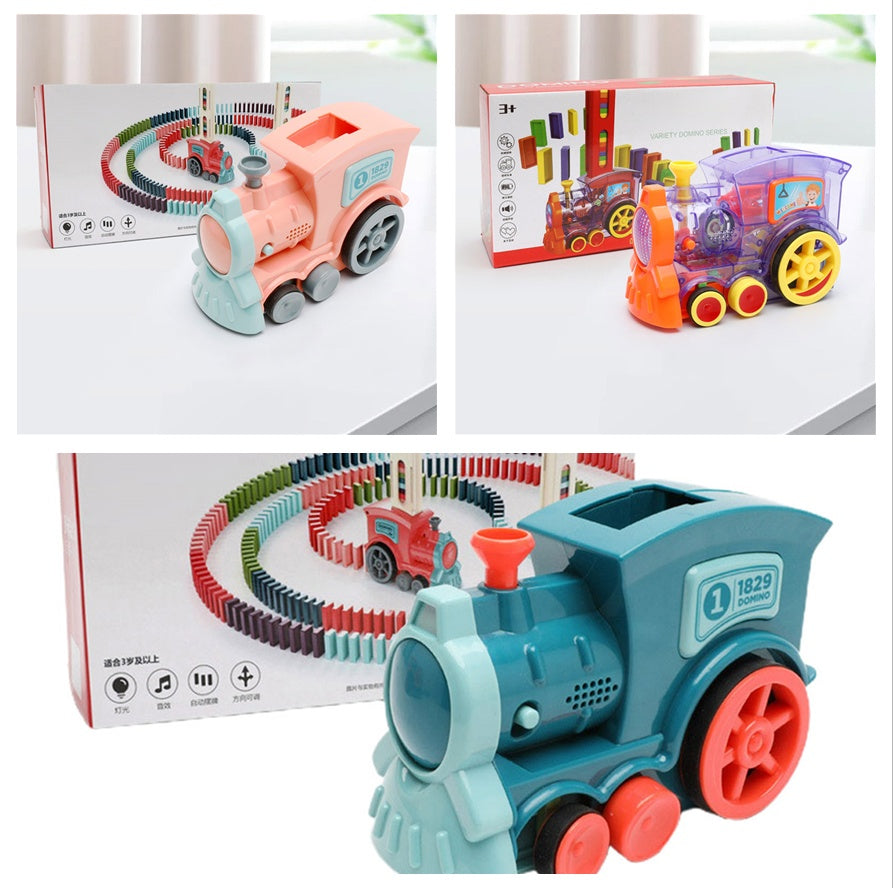Domino Express – Trenino Elettrico con Rilascio Automatico Blocchi