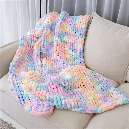 Coperta Luxury in Ciniglia Intrecciata a Mano