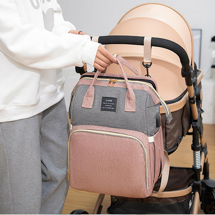 Dream Voyager - Zaino Fasciatoio 2-in-1 con Culla Integrata e Porta USB