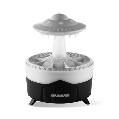 Mushroom Zen Rain - Umidificatore a Pioggia e LED Multi-Colore