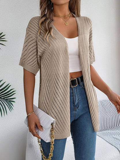 Cardigan Righe Verticali Traforate (S-2XL)