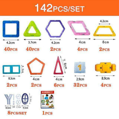 Magnetix DIY Set – Set Costruzioni con Blocchi Magnetici Creativi