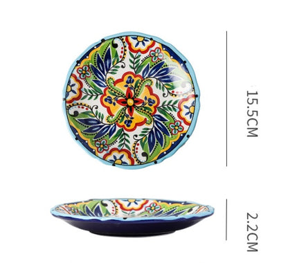 Piatti in Ceramica Sottosmalto - Boho Style