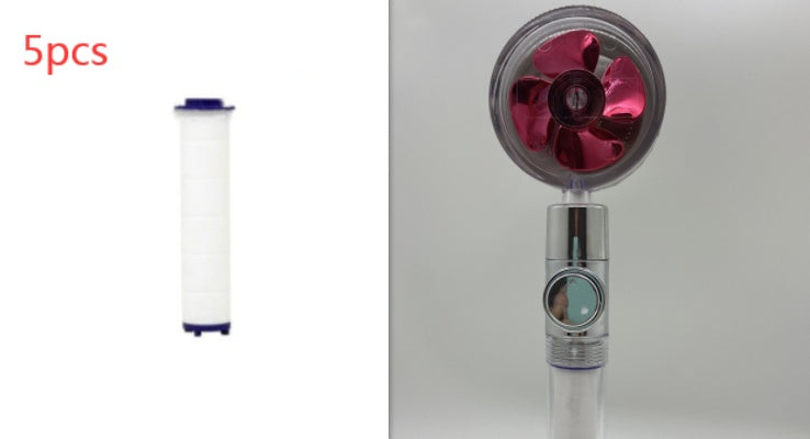 Soffione Doccia Turbo Jet con Filtro a Elica