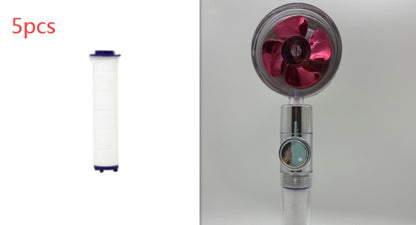 Soffione Doccia Turbo Jet con Filtro a Elica