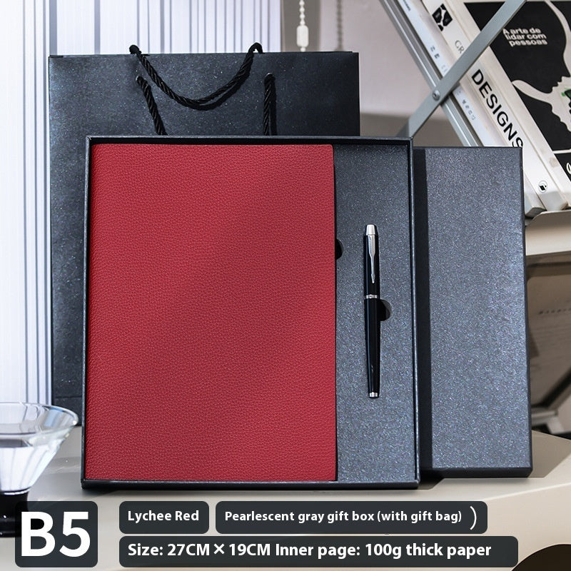 Notebook in Pelle Morbida Motivo Litchi