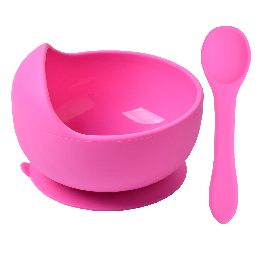 Soft Silicone Baby Set – Piatto e Cucchiaio Coordinati in Silicone