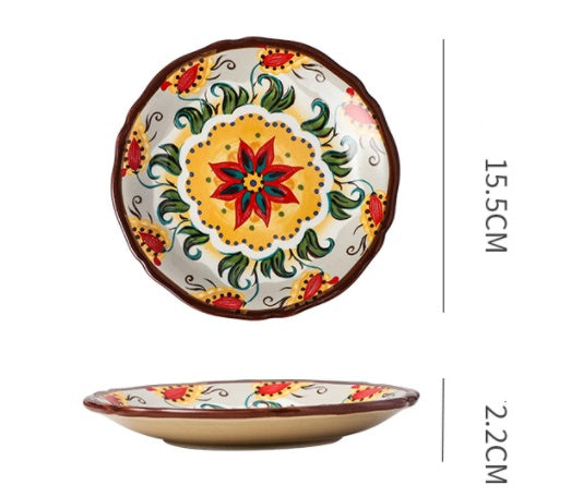 Piatti in Ceramica Sottosmalto - Boho Style