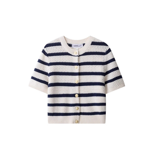 Gilet in Maglia a Righe (S-L)