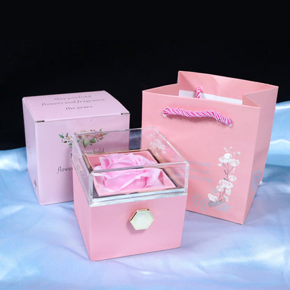 Gift Box with Jewel embellished with an eternal rose