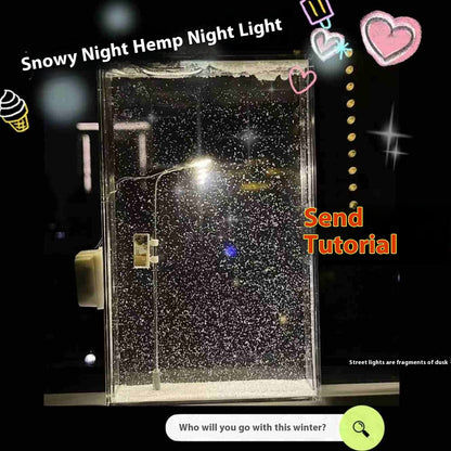 Snowy DIY Nightlight – Kit Paesaggio Innevato con Luci LED (Fai-da-te)