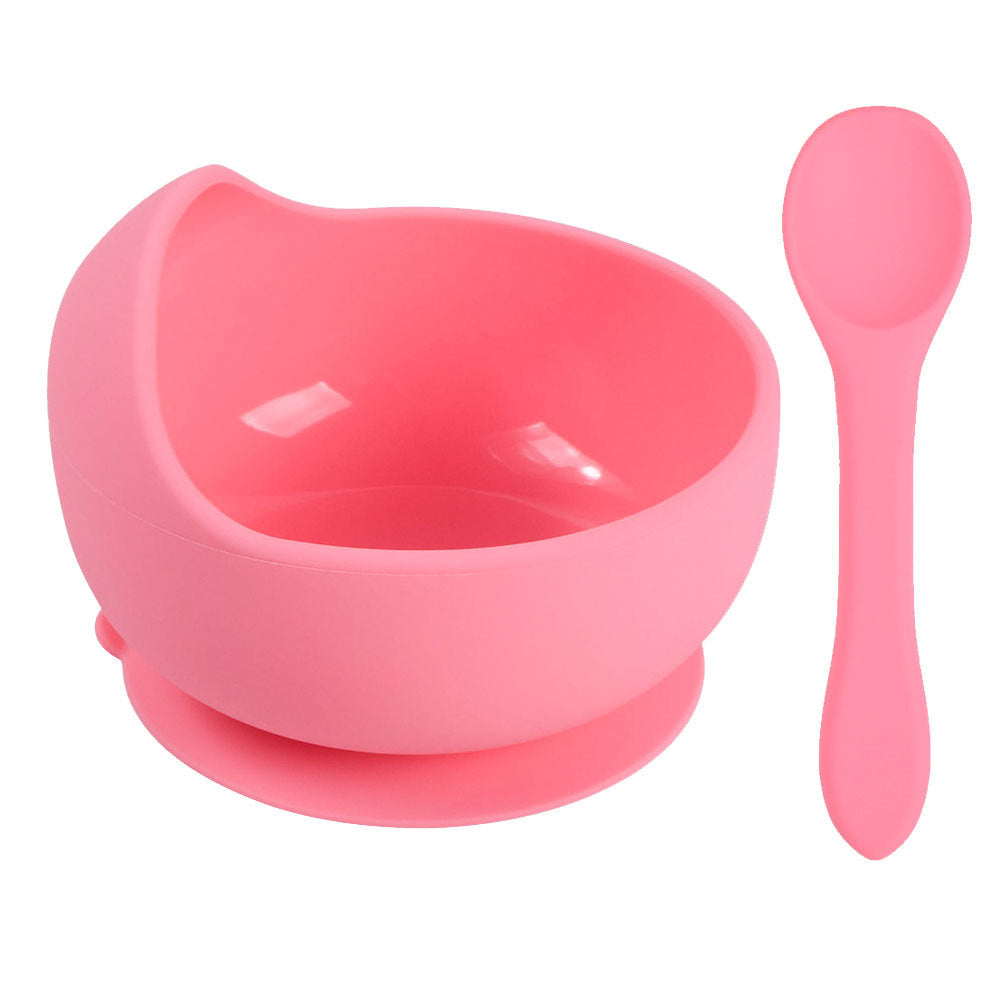 Soft Silicone Baby Set – Piatto e Cucchiaio Coordinati in Silicone