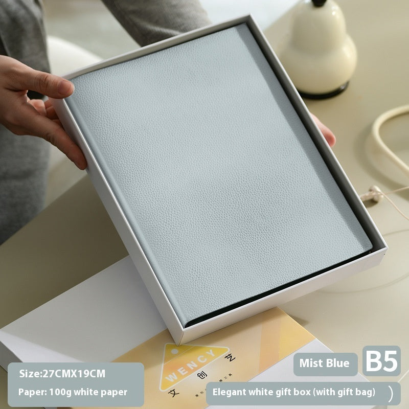 Notebook in Pelle Morbida Motivo Litchi