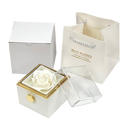Gift Box with Jewel embellished with an eternal rose