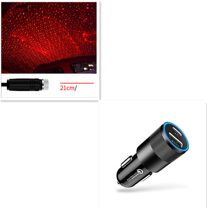 USB Star-Party Light: Atmosfera Auto & Casa