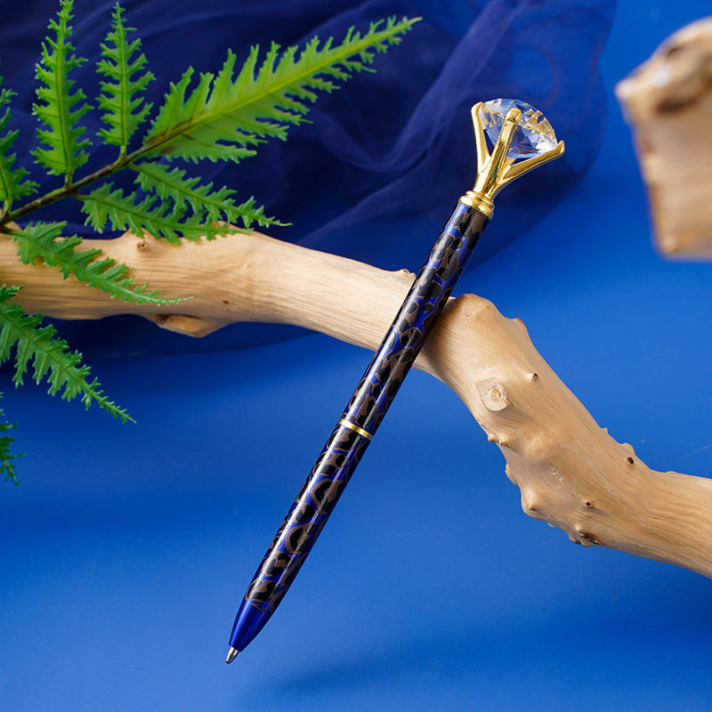 Penna Leopard-Diamond in Metallo