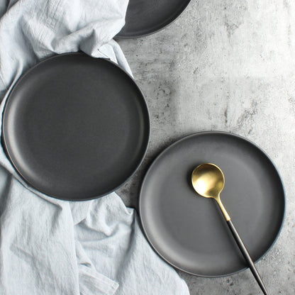 Set Ceramica Nordica: Piatti Bistecca e Ciotole Riso