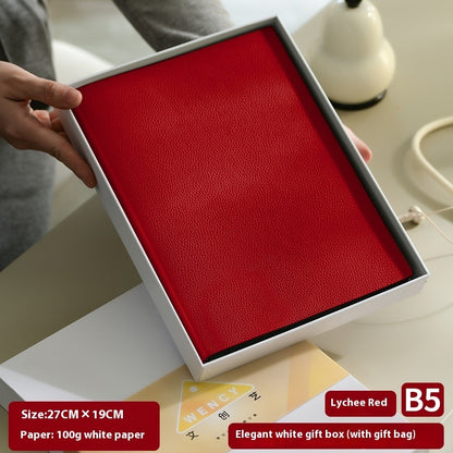 Notebook in Pelle Morbida Motivo Litchi